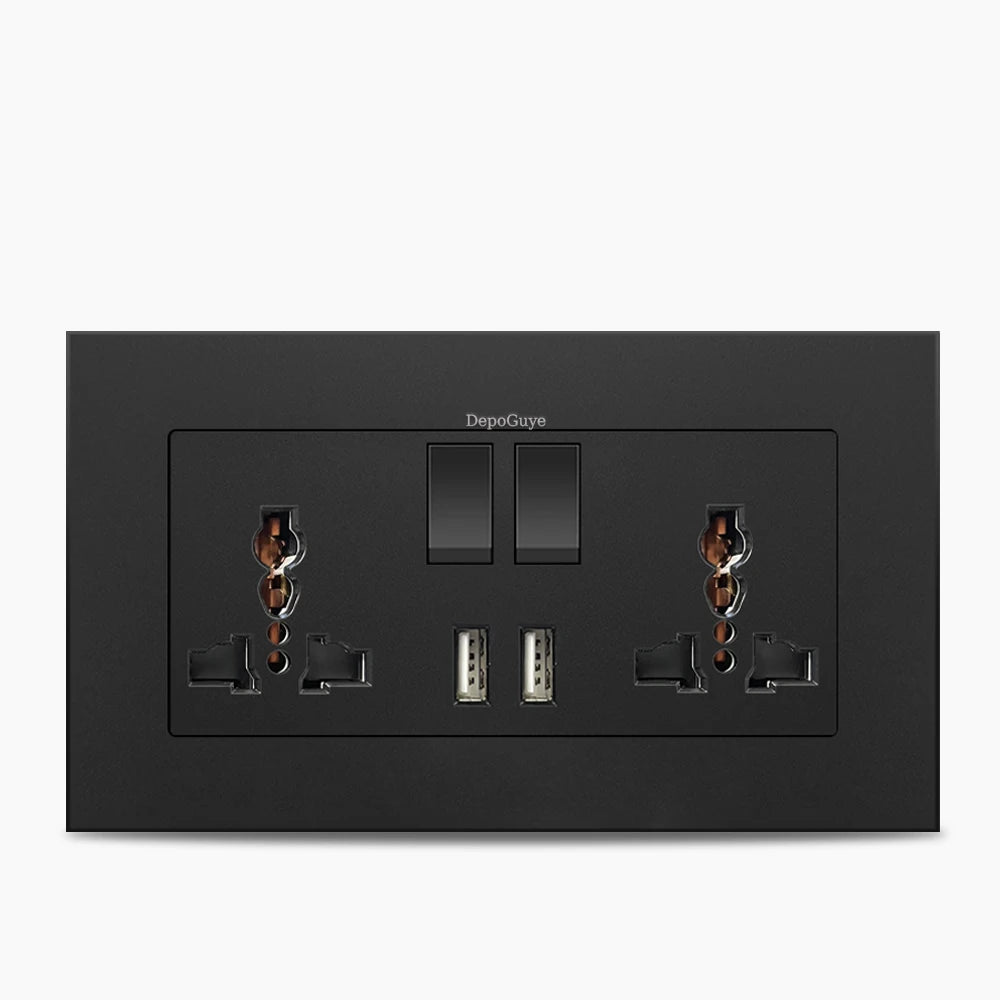 Ổ Cắm Đa Năng Sạc Nhanh 18W USB Type-C 3 Chân 220V