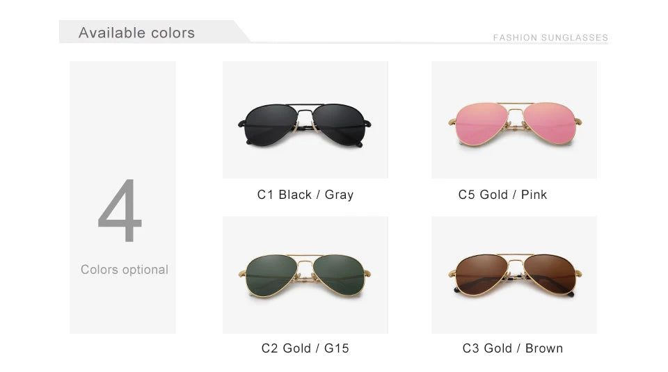 Kính Mát KINGSEVEN Phi Công Nam Nữ Chống UV400 Retro