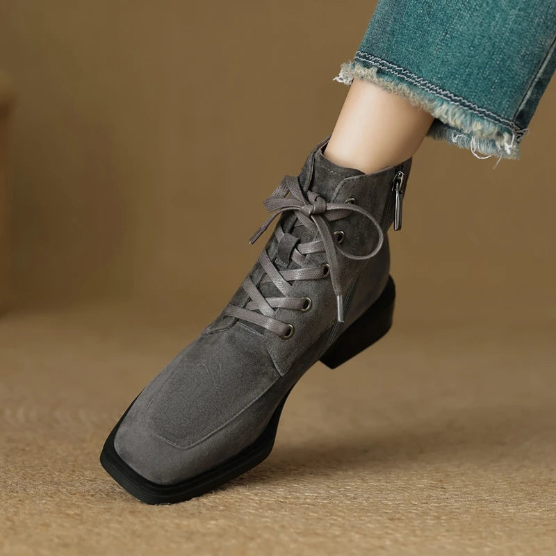 2025 Classic Genuine Leather Women's Anti-Slip Boots