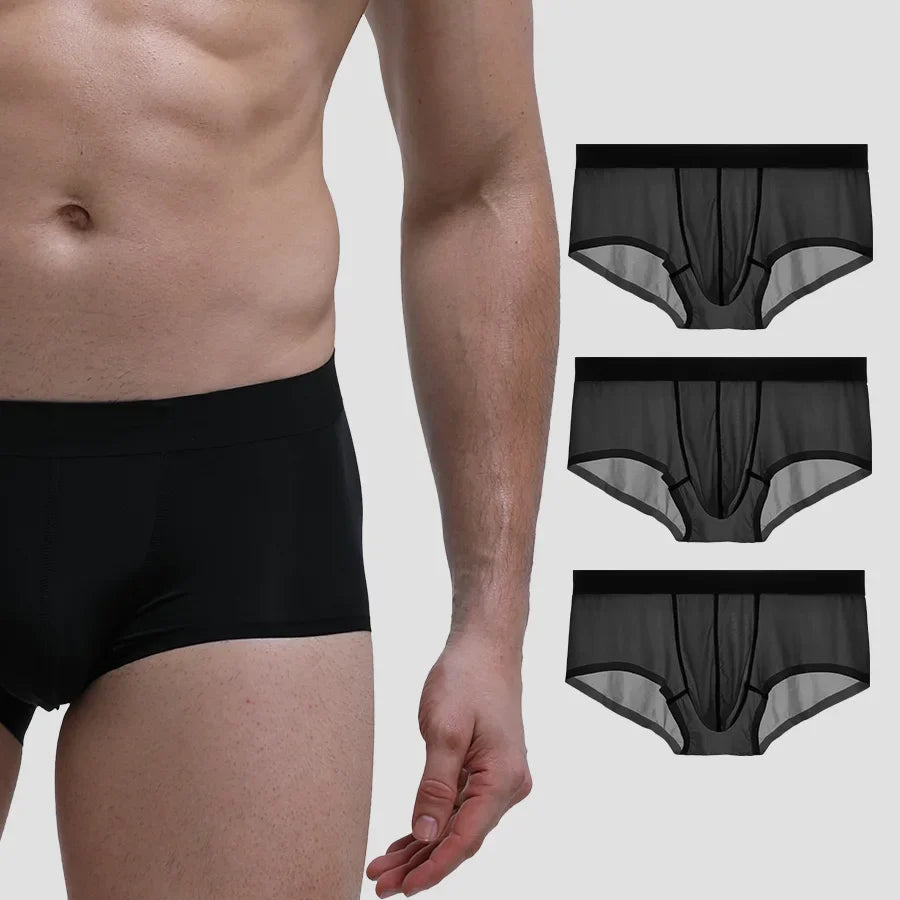 3-piece super thin, cool, breathable men's underwear