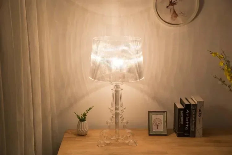 Bóng Đèn Bàn Baroque Trong Suốt - Sáng Tạo Hiện Đại