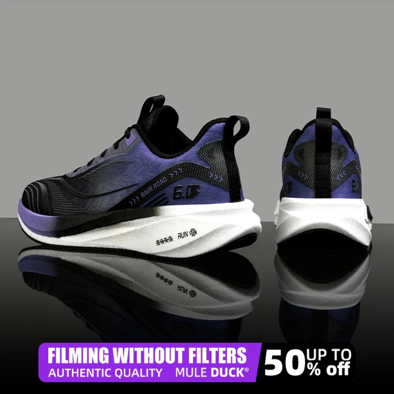 Giày Thể Thao Đế Carbon Chạy Bộ Nhẹ Êm Thoáng Khí