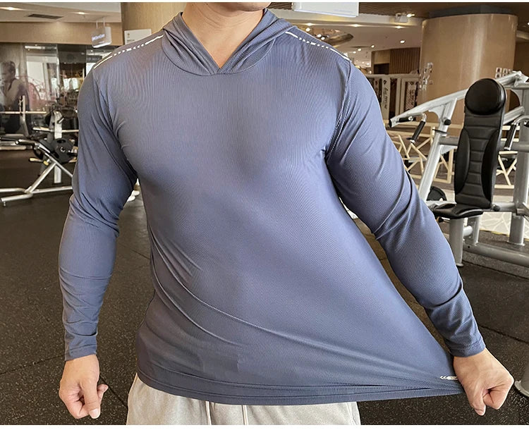 Men's Quick Dry Long Sleeve Sports T-Shirt