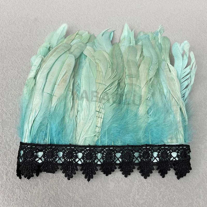 Natural Feather Sleeve Cuffs Gloves Party Cosplay Lace Wrist Cuffs Fur Sleeve Furry Accessories Carnival Stage Show Costume - Daisan Mart