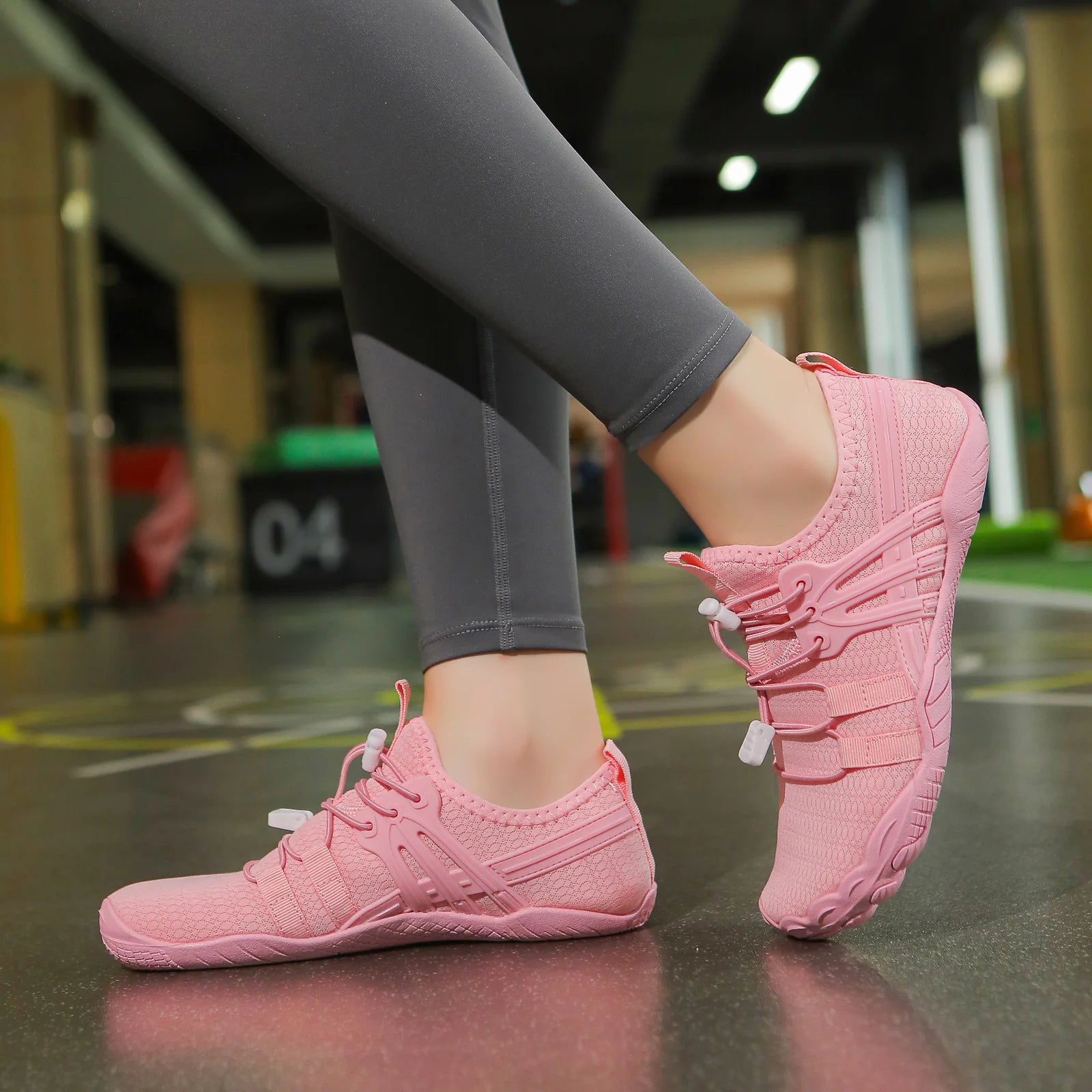 Giày Bơi Lội Trẻ Em Nữ 5 Ngón Lưới Thoáng Sắc Màu