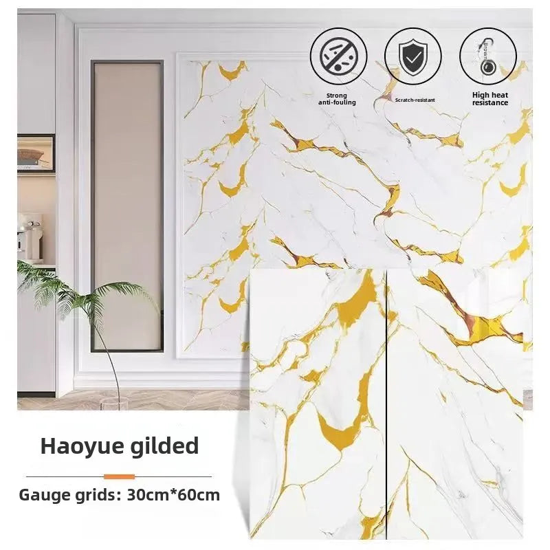 10/30PCS 30cmx60cm Bathroom Tile Waterproof Sticker Thick Self-adhesive Floor Sticker Marble PVC Indoor Wall Sticker
