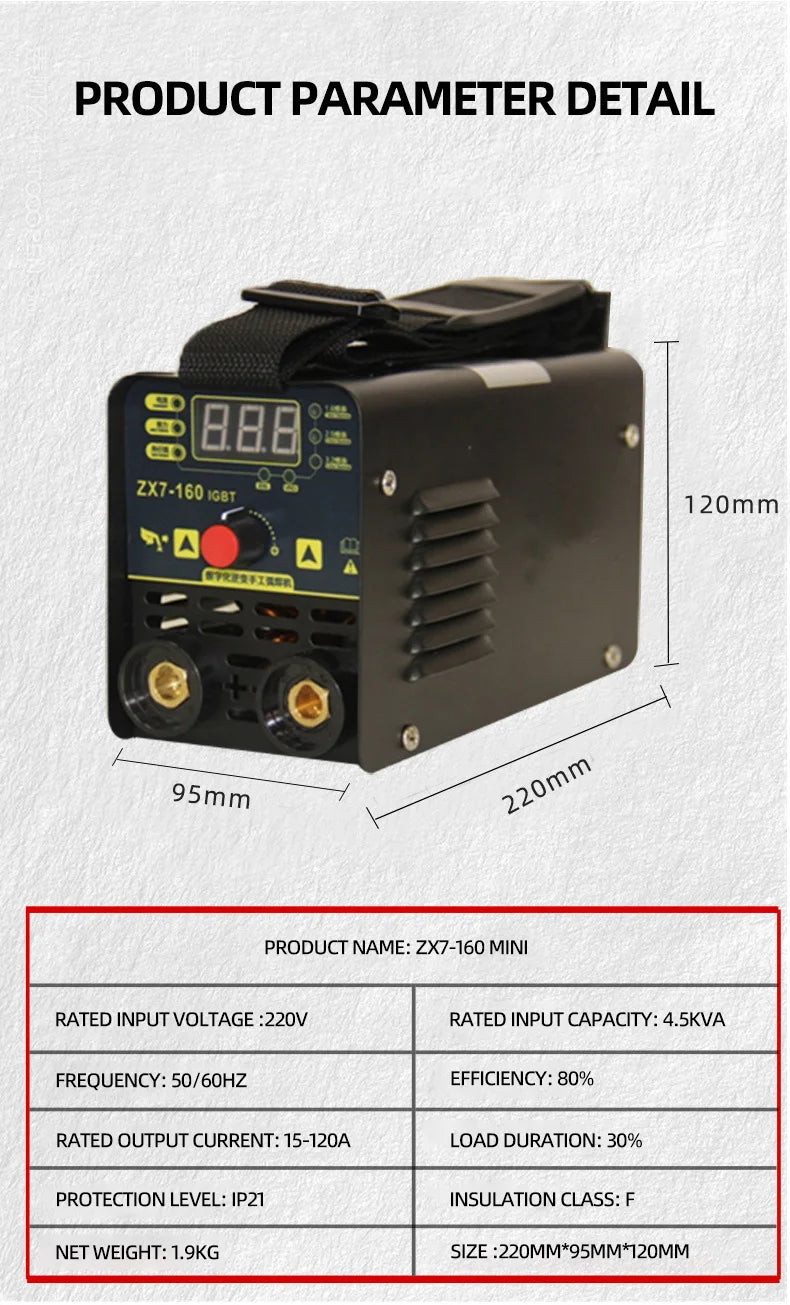 Máy Hàn Đa Năng 220V IGBT MMA TIG MIG Chuyên Nghiệp - Daisan Mart