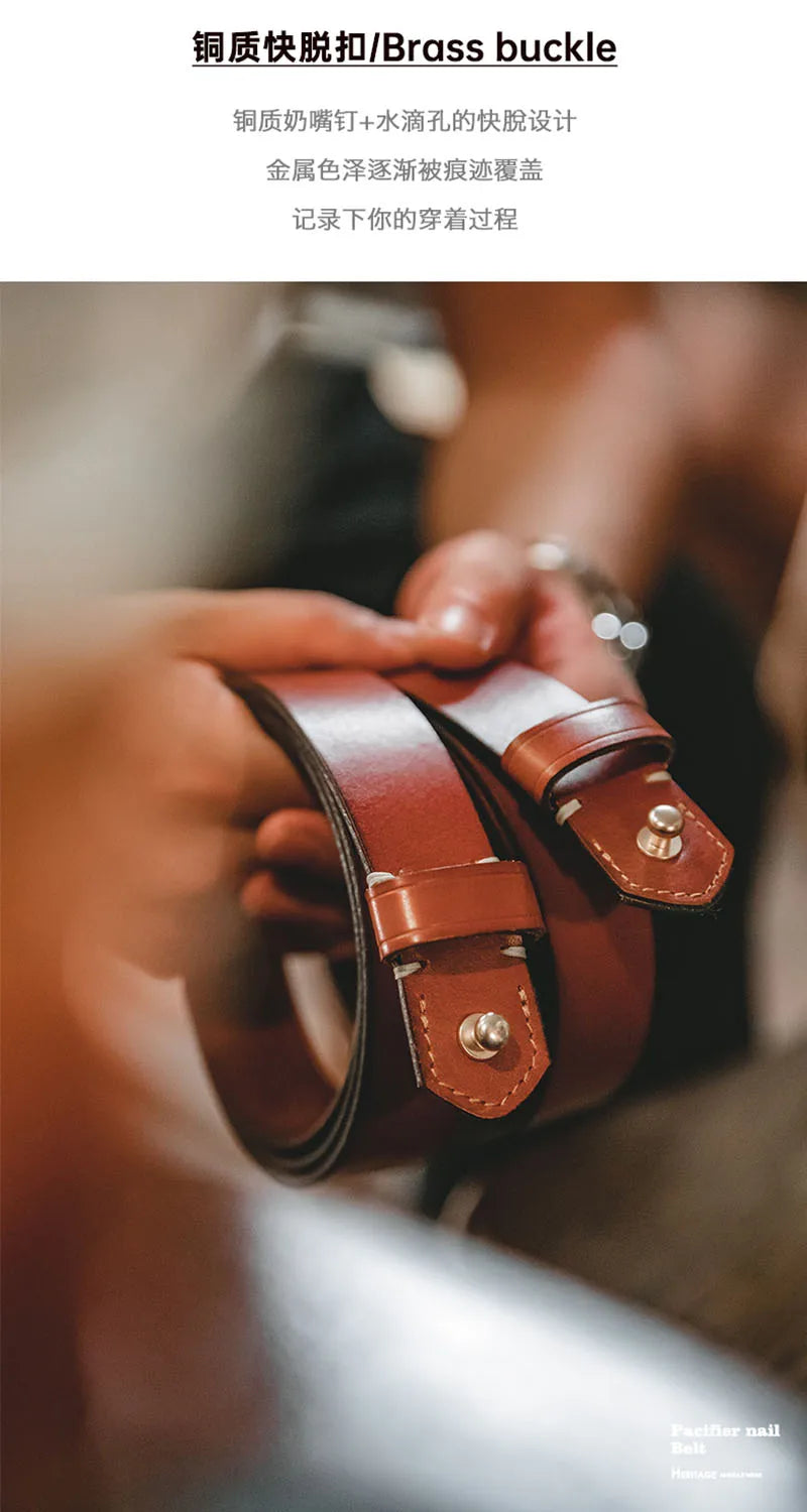 Thắt Lưng Da Bò Cao Cấp Maden Vintage Cho Nam Nữ