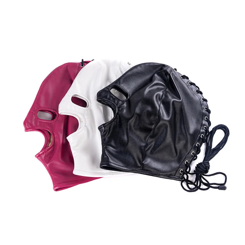 Mặt Nạ Da Bịt Kín Mặt Cosplay Gợi Cảm Unisex