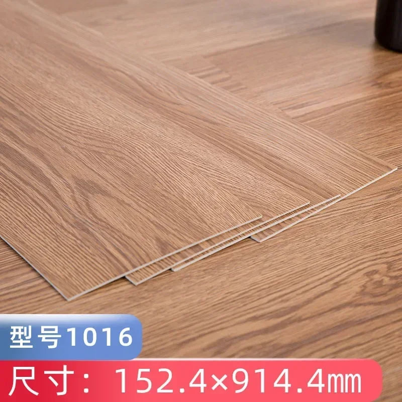 Self Adhesive PVC Wood Grain Floor Waterproof and Wear-resistant Balcony, Bathroom, Household Kitchen Floor Tiles 91X15CM