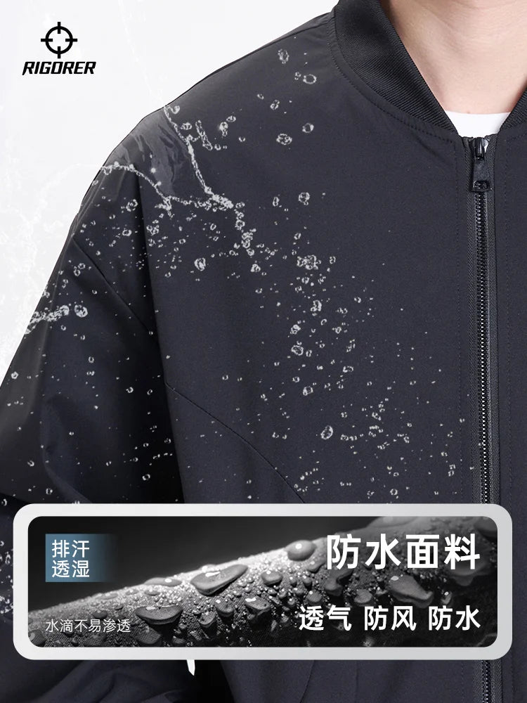 RIGORER men's sports jacket windproof embroidered logo