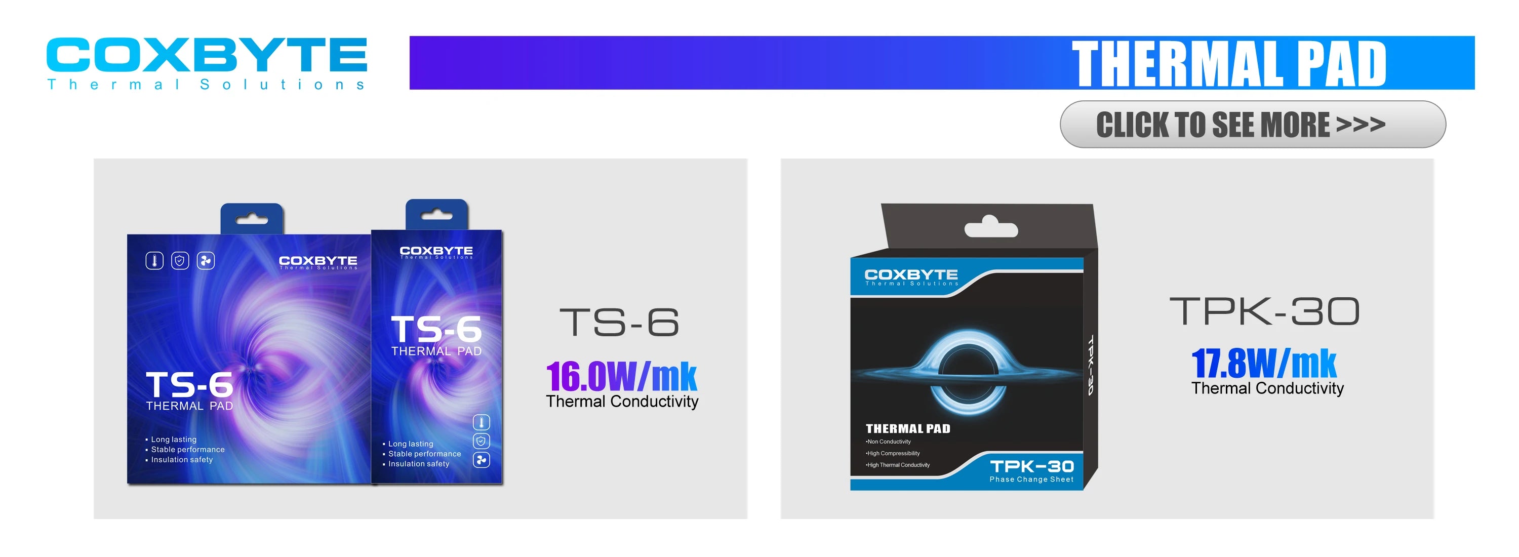 Coxbyte TG-30 Thermal Paste 17.5W-mk for AMD Intel Processor CPU Cooler Computer Cooling Fan VGA GPU Compound Heatsink Plaster