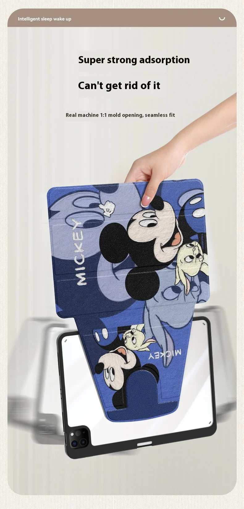 Ốp iPad Mickey Minnie Có Giá Để Bút, Bảo Vệ Toàn Diện - Daisan Mart