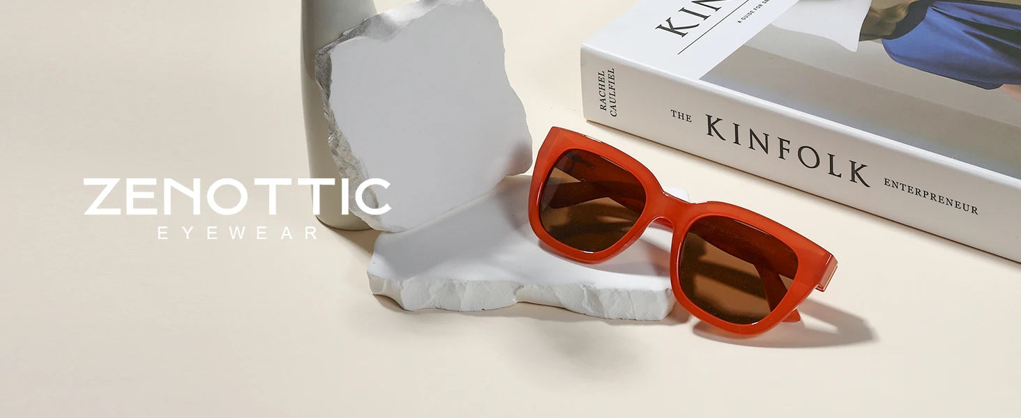 ZENOTTIC Kính Râm Cánh Bướm Cat Eye UV400 Nữ 2025 - Daisan Mart