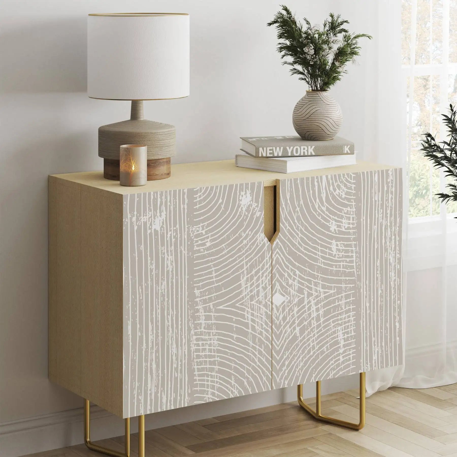 Boho Dark Grey Peel and Stick Wallpaper Geometric Arches Contact Paper Removable Wall Paper for Kitchen Walls Cabinet Drawer