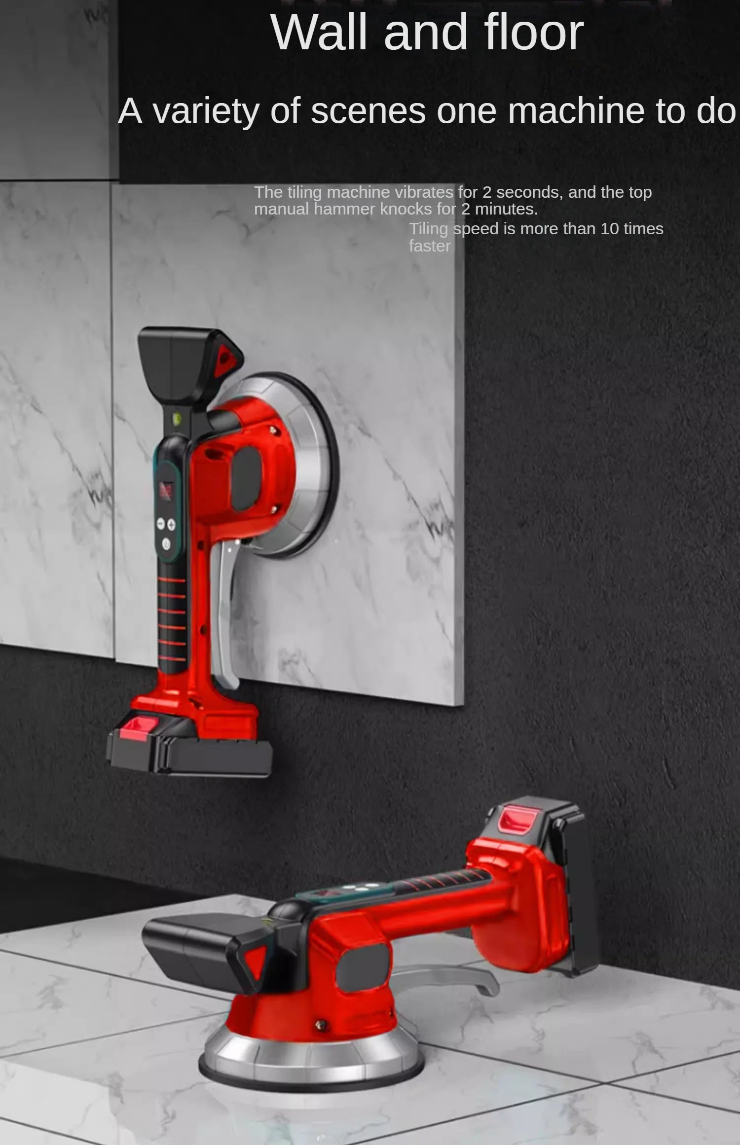Vibrating Tile Tiler - Effortlessly Lay Large Format Floor and Wall Tiles