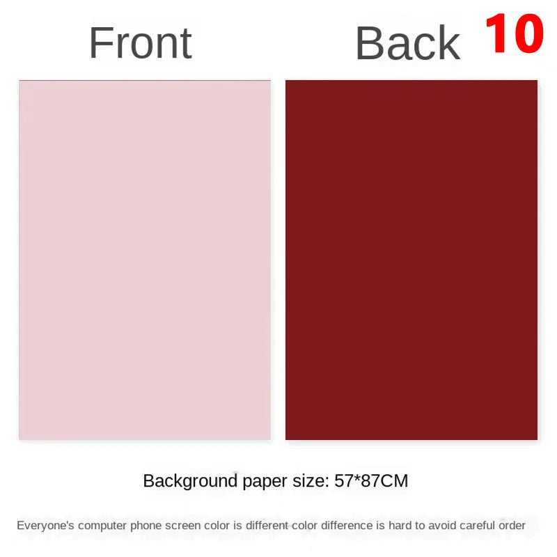 Photography Backdrops Wallpaper 57*87cm 2sides Solid Color Photo Background Props for Photo Studio Newborn Product Photographic