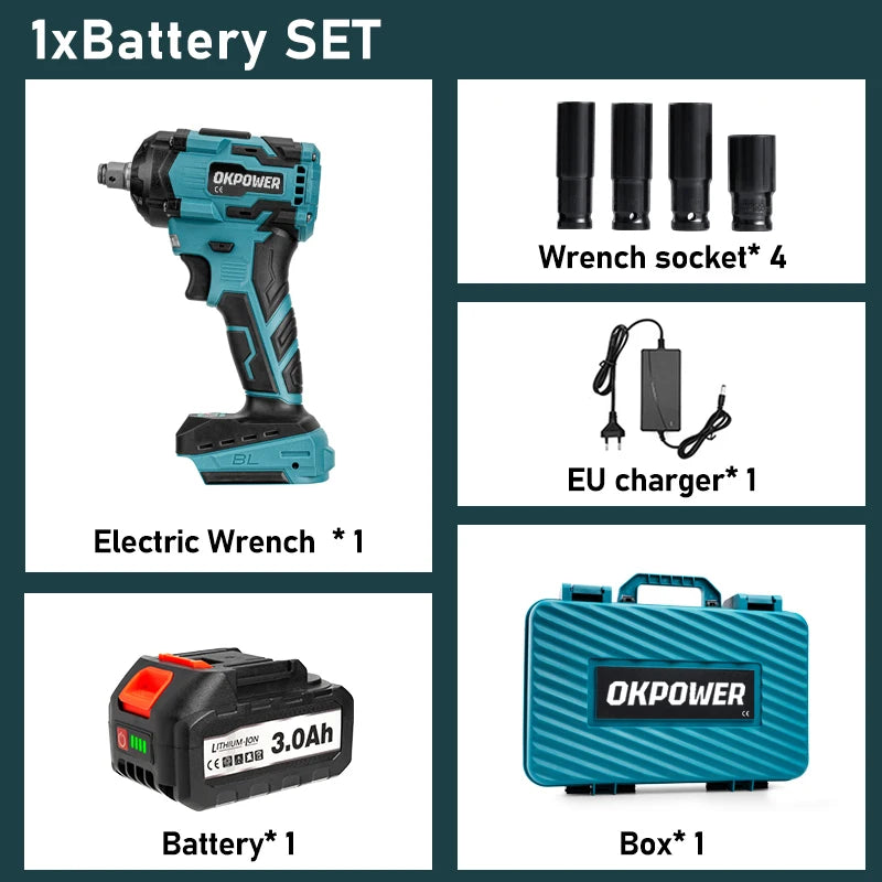 Makita 1000N.M Brushless Electric Impact Wrench