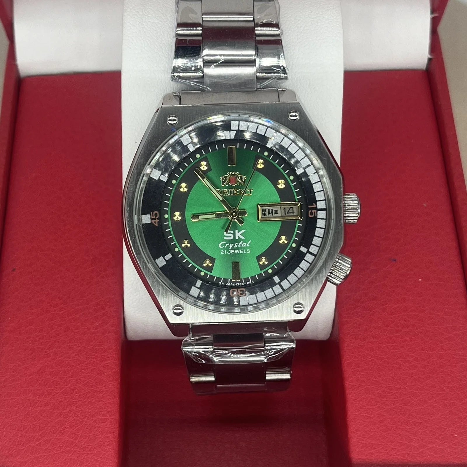 Đồng hồ cơ nam Orient lộ máy, dạ quang, chống nước