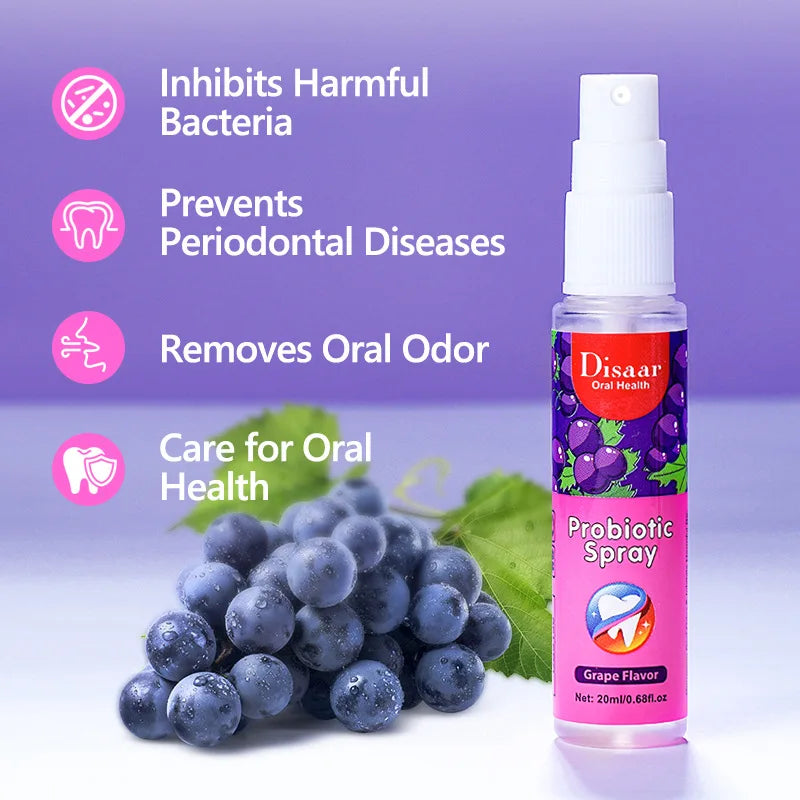 Grape Breath Spray 20ml - Deodorizing, Convenient
