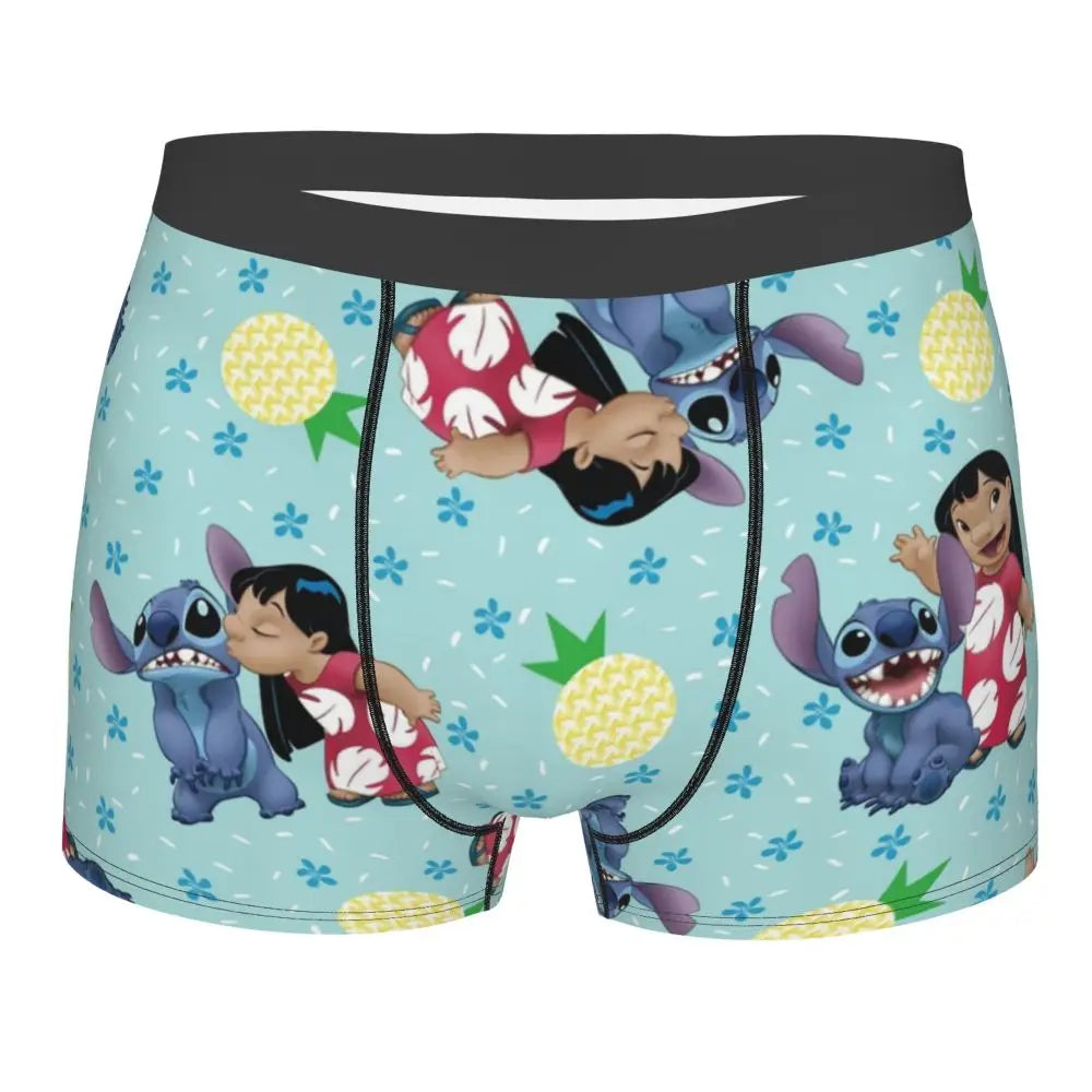 Quần Sịp Nam Lilo Stitch Thoải Mái Phong Cách Anime