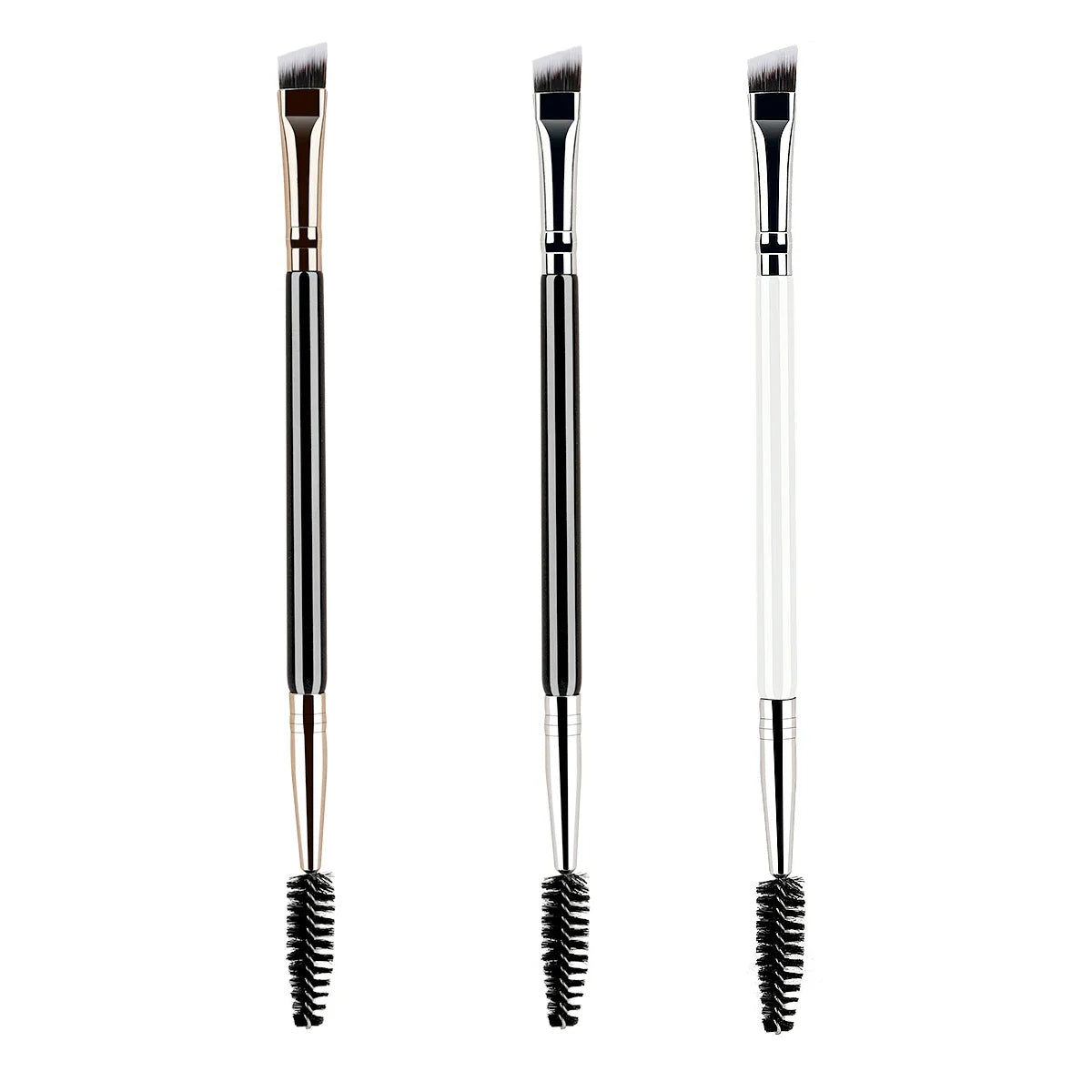 2 in 1 Eyebrow Brush - Angled Tip &amp; Round Brush