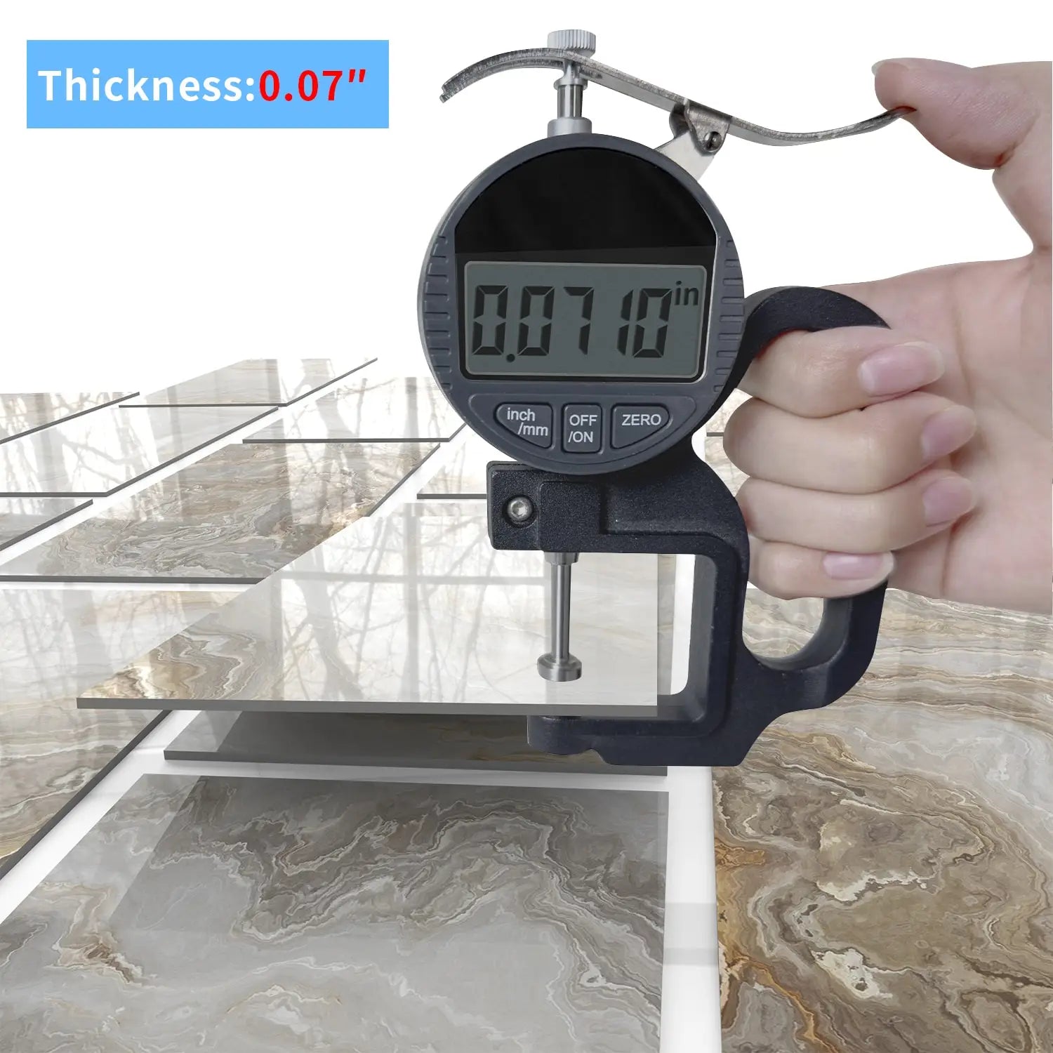 Set of 16 Waterproof Stone Pattern Foam Wall Stickers for Kitchen