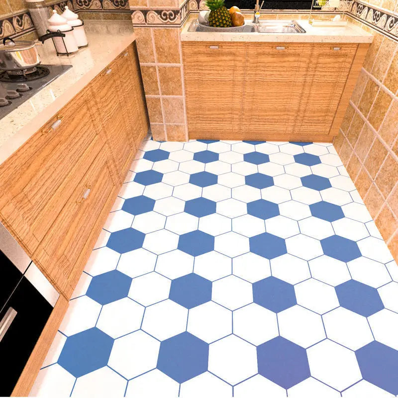 Floor Tiles Stickers Waterproof Self-Adhesive Thicken Wood Grain for Wall Ground Room Wear-resistant Home Decor Kitchen Bathroom
