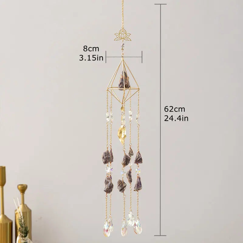 Rose Quartz Feng Shui Decorative Tower