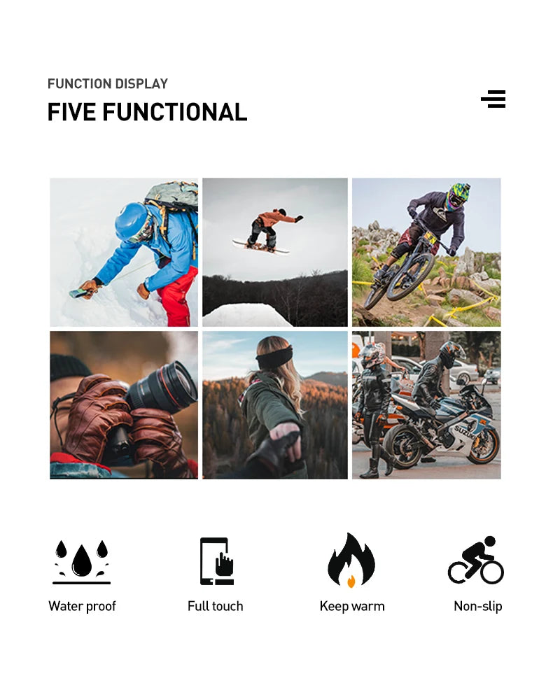 Găng Tay Da Cừu BISON DENIM Chạm Màn Hình Ấm Áp