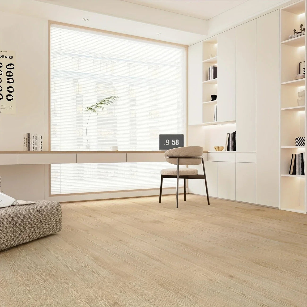 Self-adhesive Wood Grain Floor Stickers Peel &amp; Stick Indoor Wall and Floor Decoration Renovation Sticker Waterproof Wall Sticker