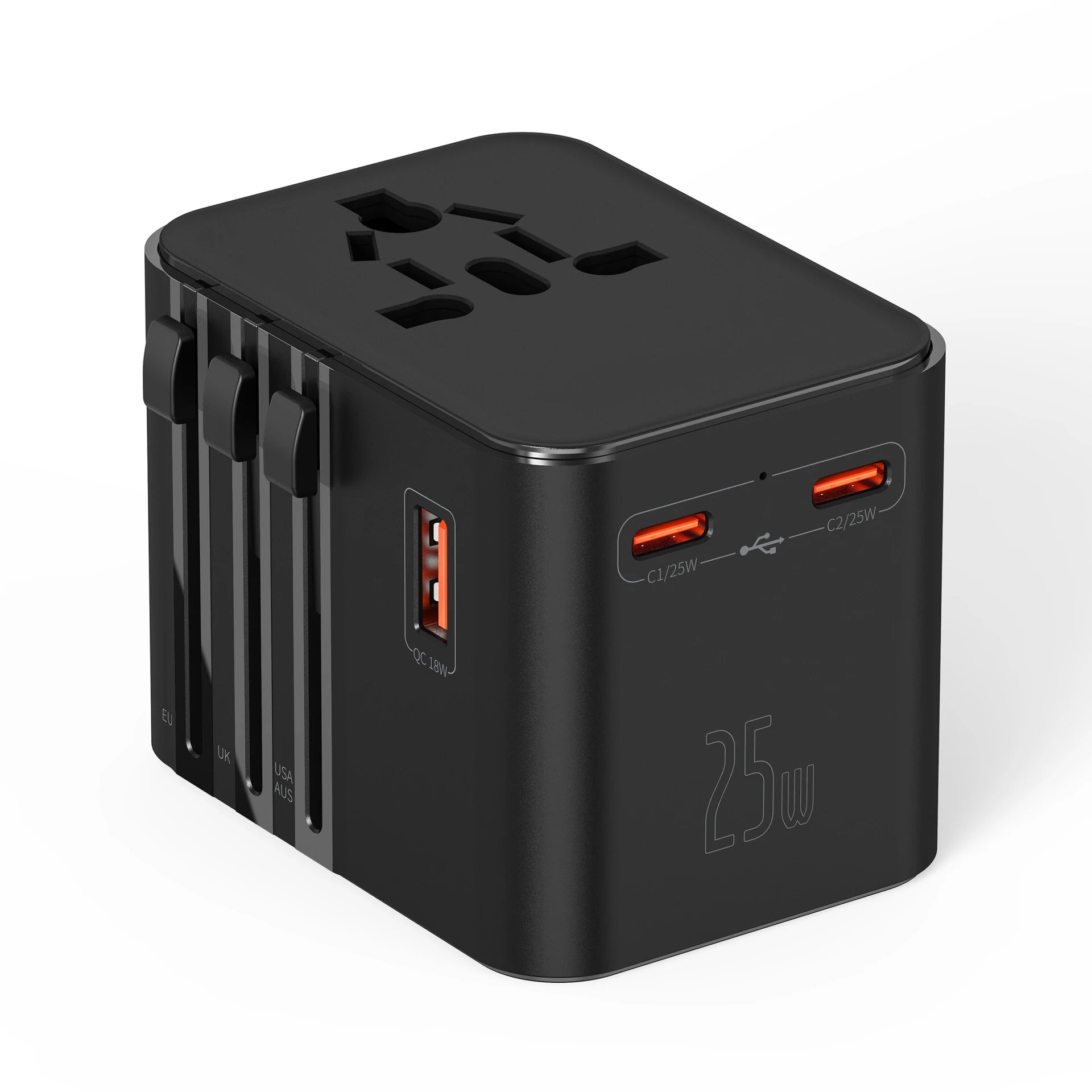 Bộ Chuyển Đổi Du Lịch JINGMIN 4 Cổng AC, 3 Cổng USB-C - Daisan Mart