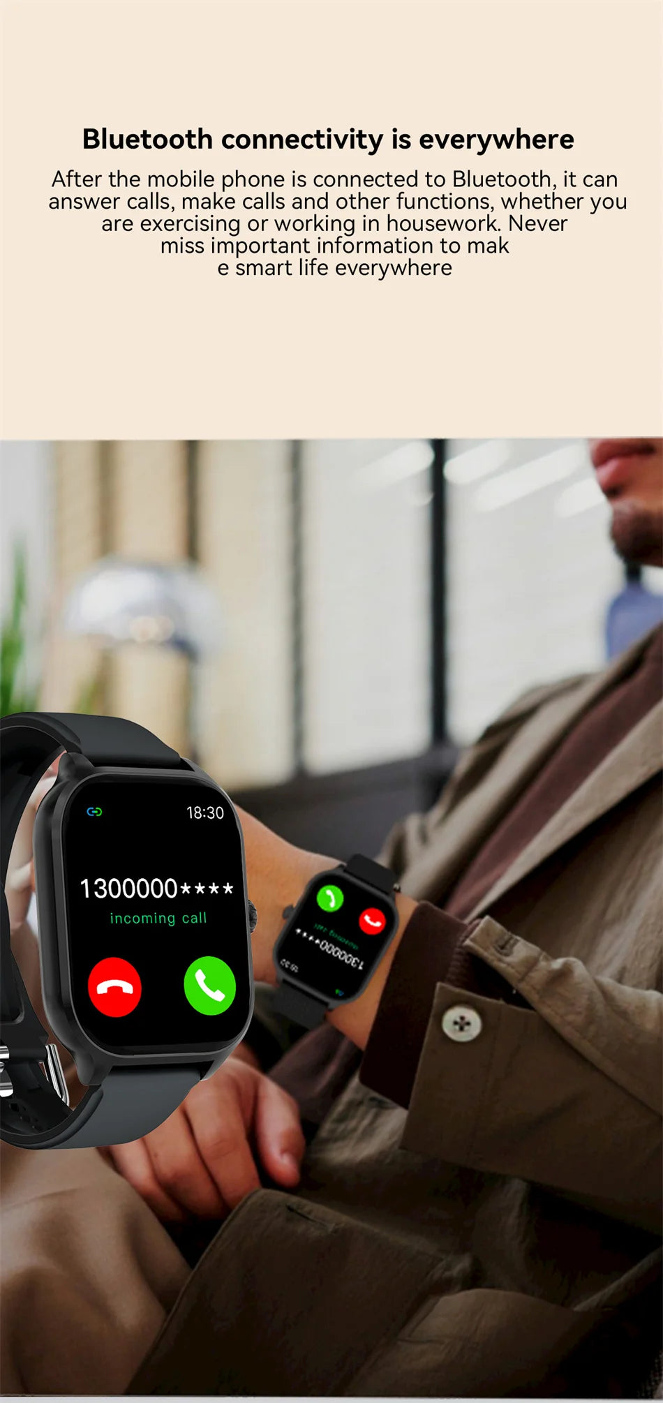 Đồng hồ thông minh 2025 AMOLED 2.01 Thời trang đôi