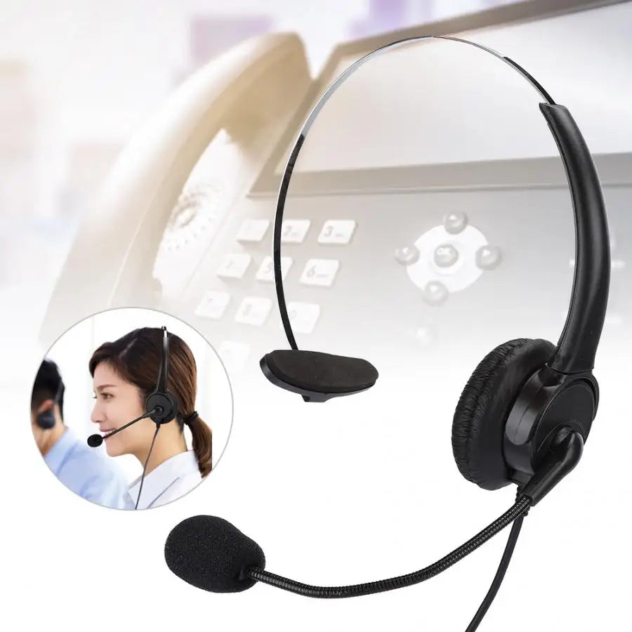 Monaural Telephone Headset With Mic For Home