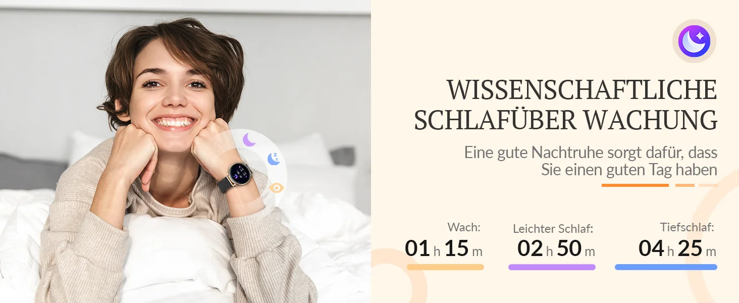 Black Gold Women's Smartwatch - Comprehensive Health