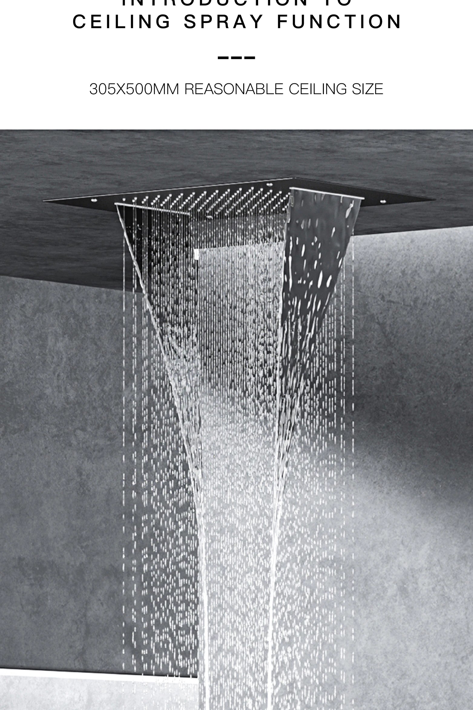 Vòi sen đen đồng thau LED 4 chức năng cao cấp