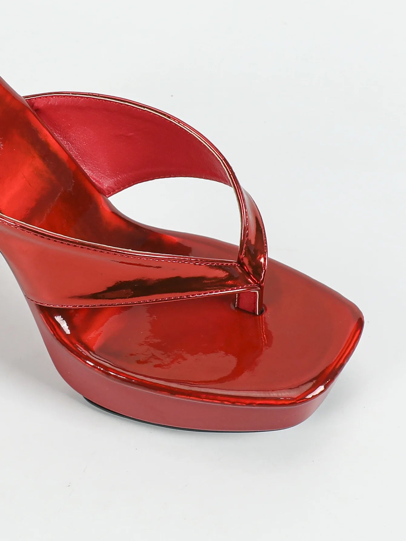 Women's Square Heel Sandals, 12CM Thick Sole Summer