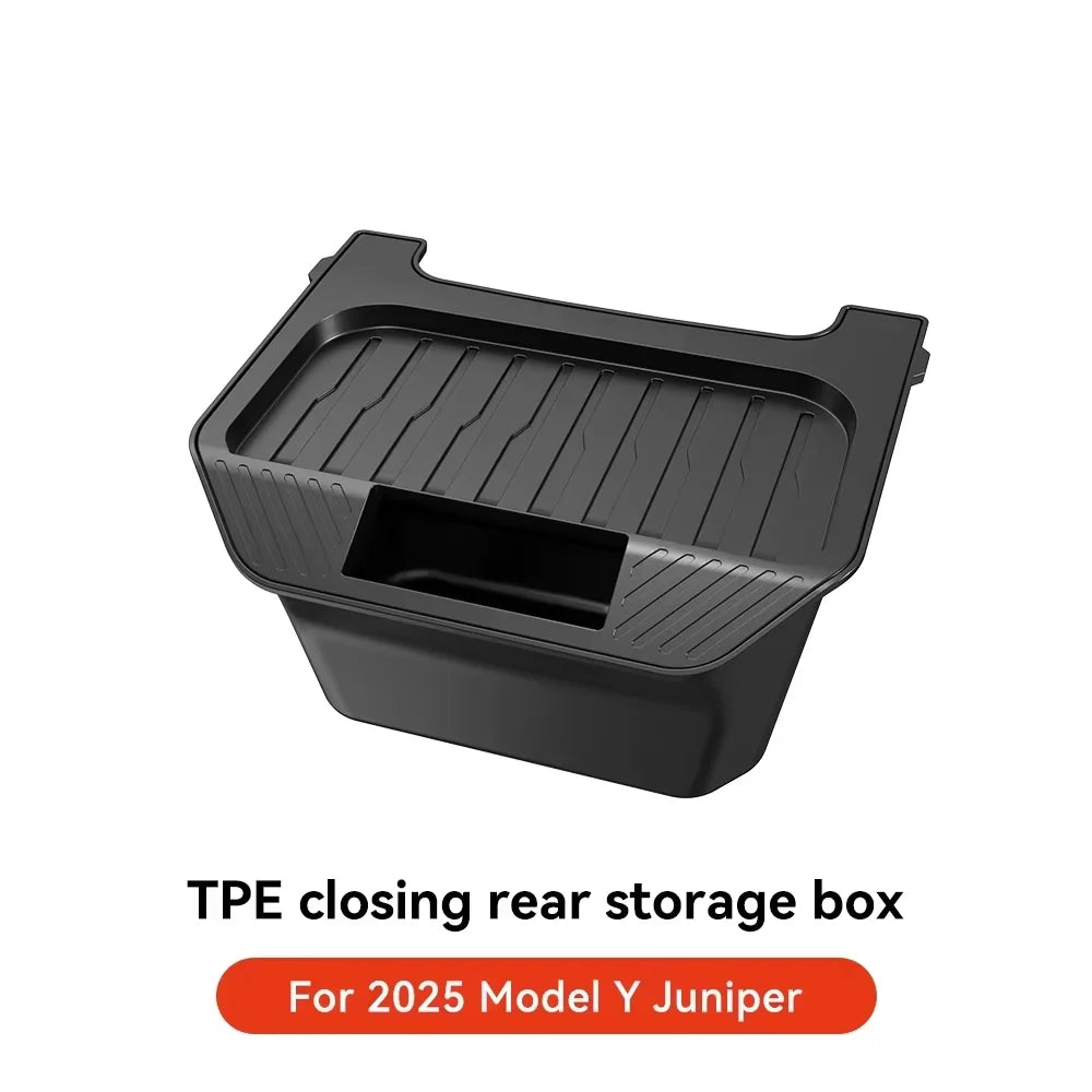 YZ Rear Seat Trash Can For Tesla Model 3 Y Highland Juniper Rear Interior Storage Box Magnetic garbage bin Car Accessories - Daisan Mart