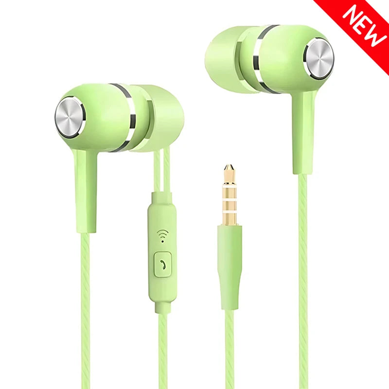 3.5mm HIFI In-Ear Headphones Strong Bass Gaming Mic