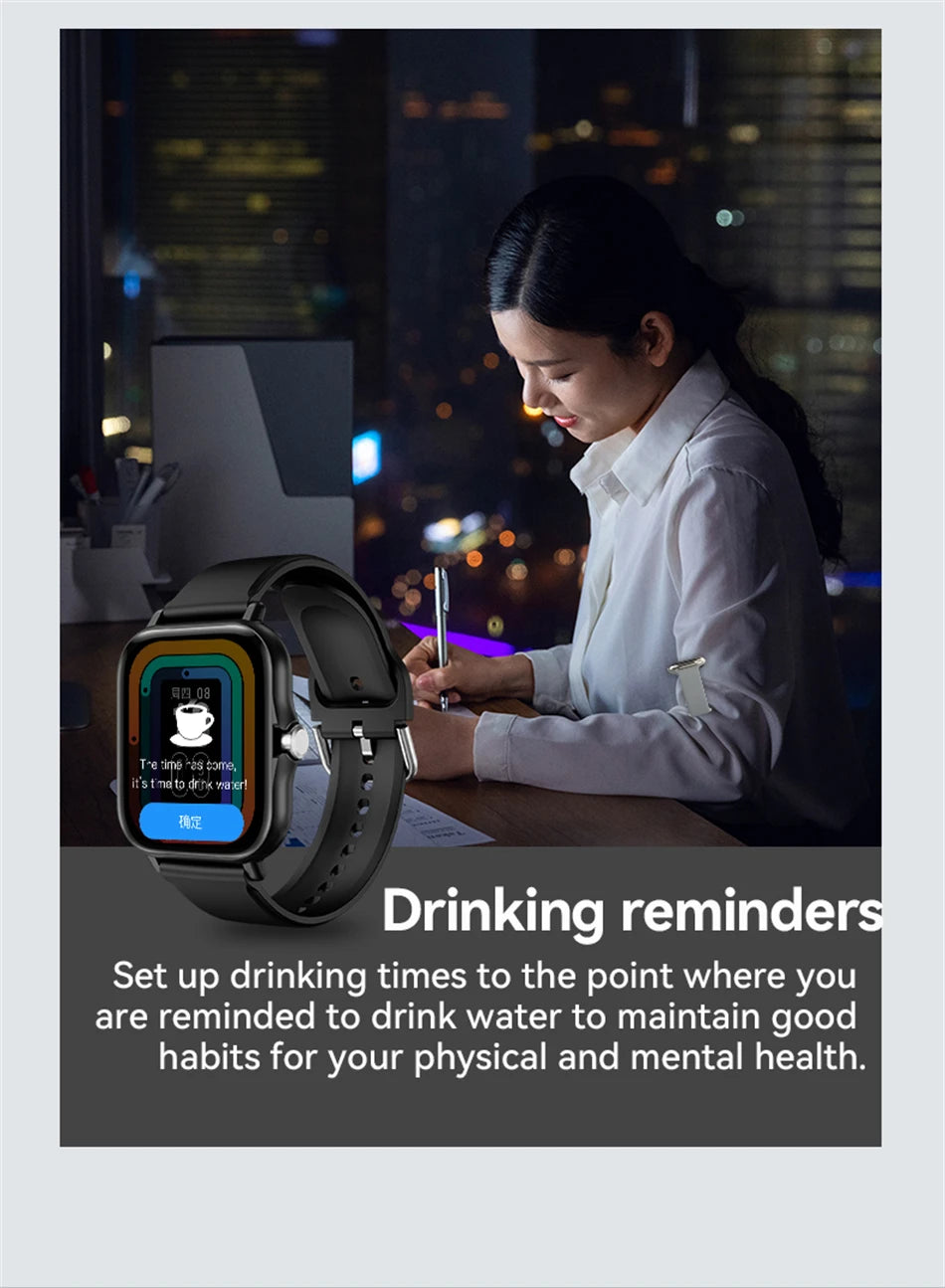 Đồng Hồ Thông Minh 1.44 Đo Huyết Áp, Oxy, Gọi Bluetooth