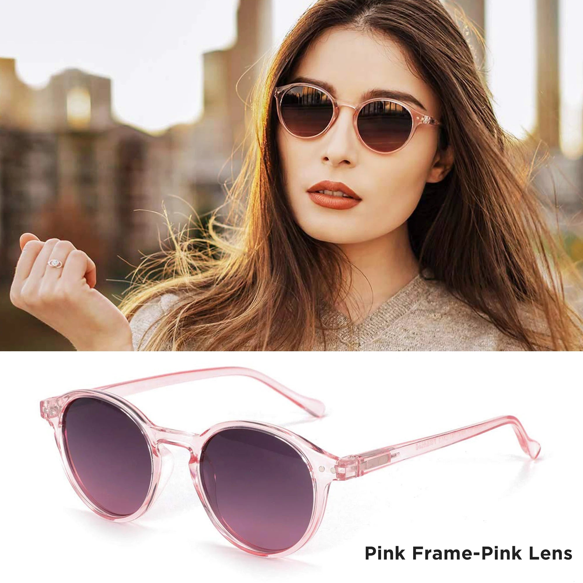 Kính Mát ZENOTTIC Retro Tròn Unisex Chống UV400