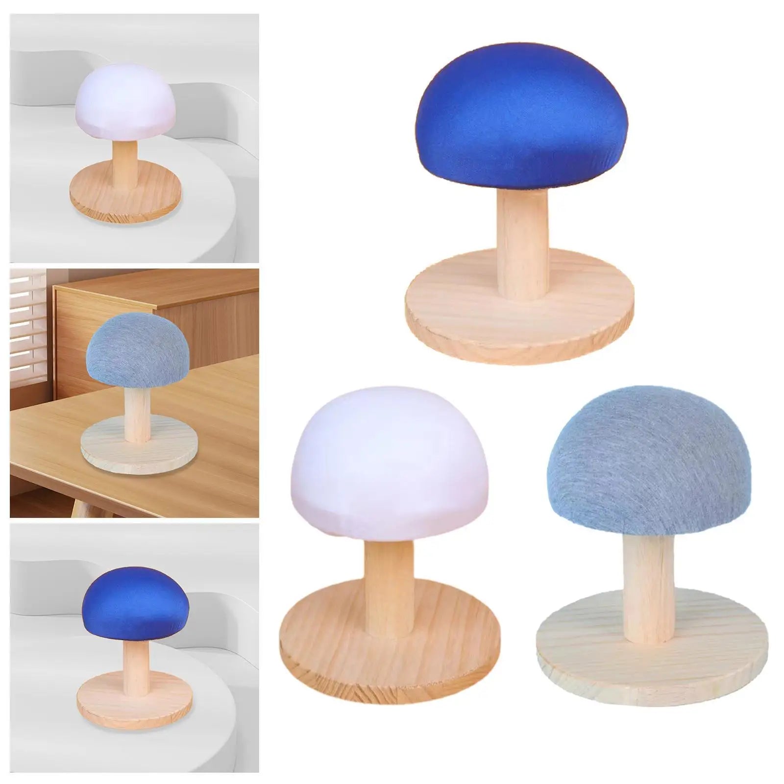 Round Ironing Stool Wooden Ironing Board for Collars Household Accessories