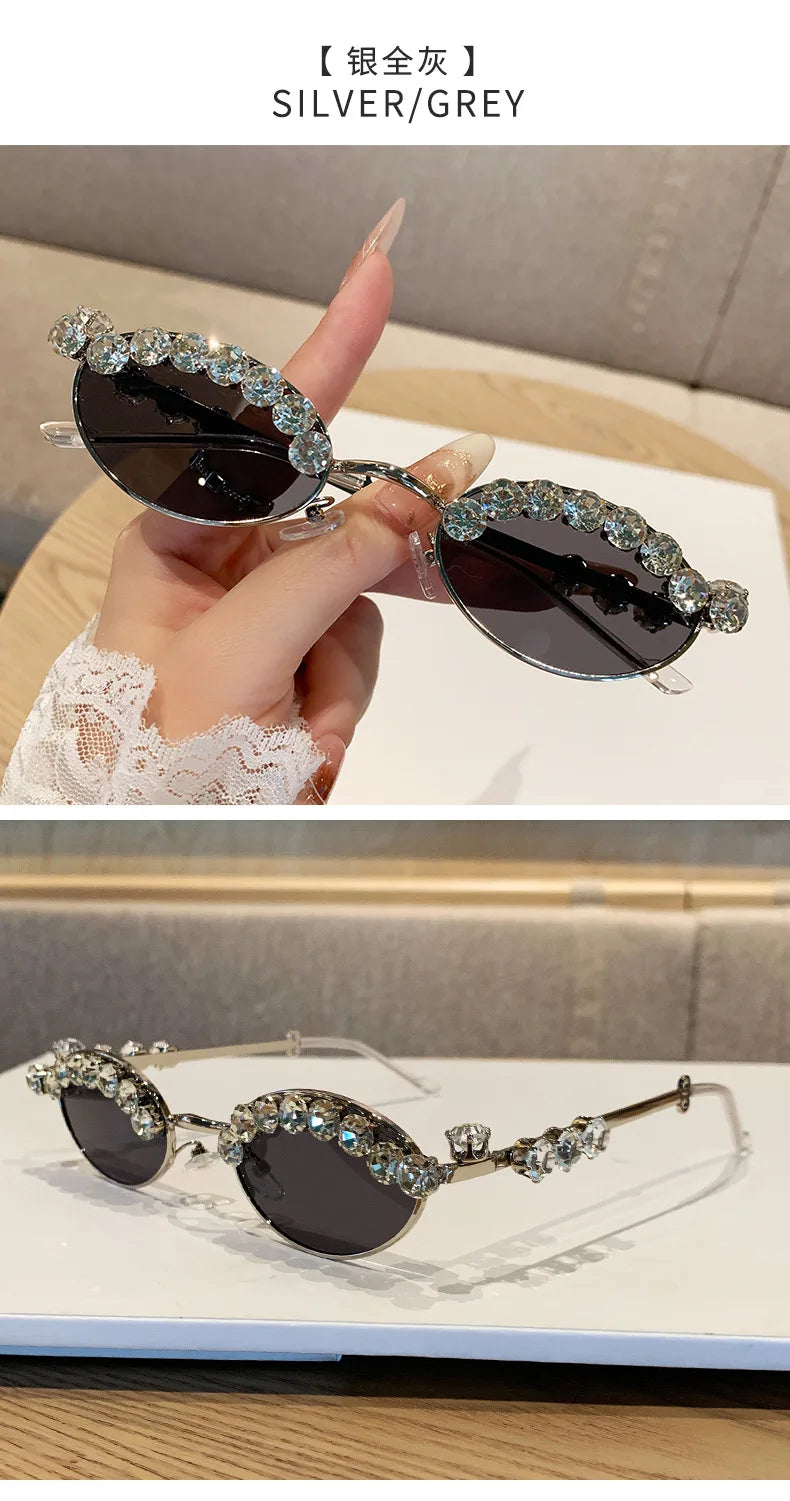 High-end Diamond Oval Women's Sunglasses 2025
