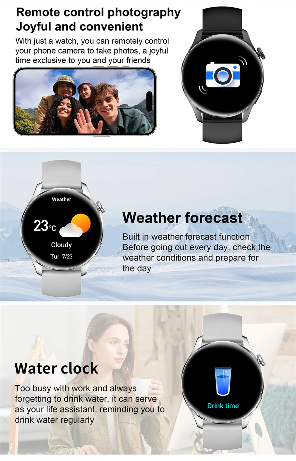 Smart Watch 4 Pro Waterproof, Bluetooth Calling
