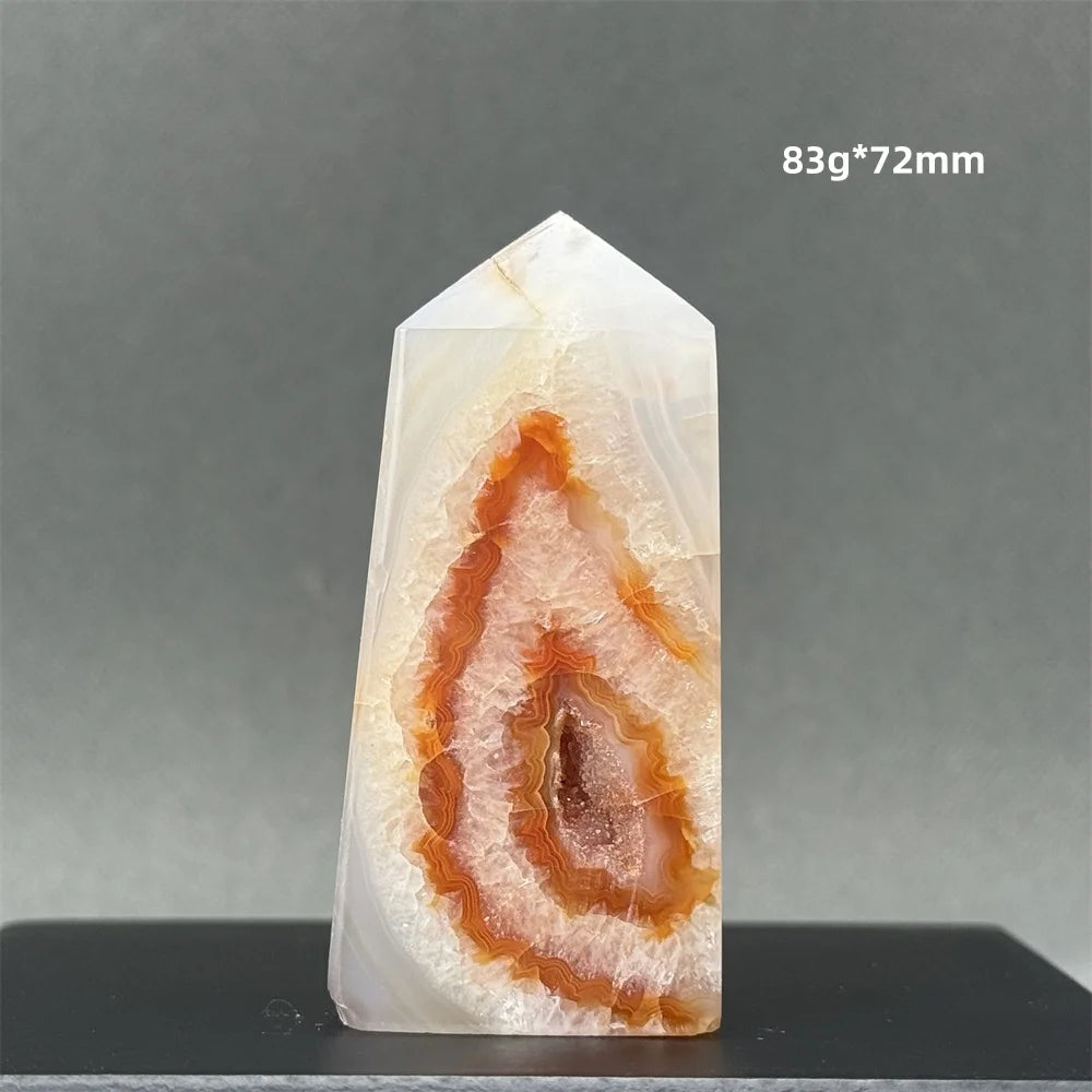 Natural Red Onyx Pillar - Decorative &amp; Healing Stone