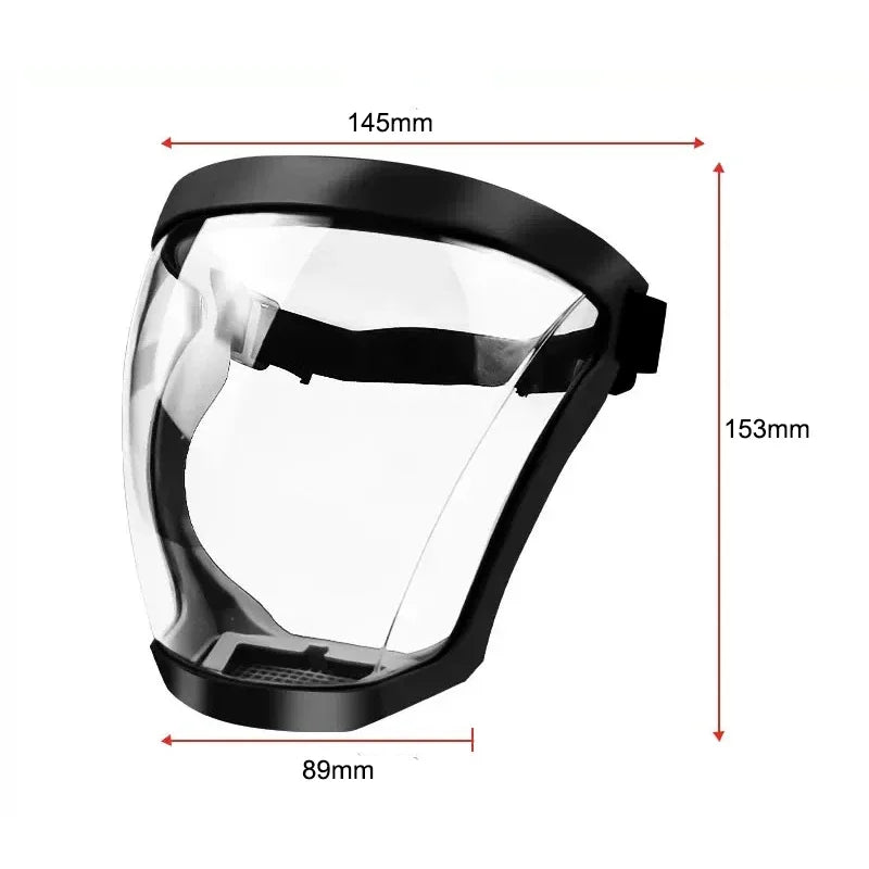 Outdoor Waterproof Transparent Protective Mask