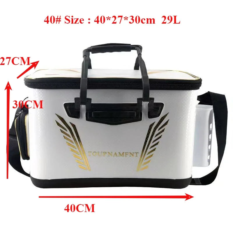 36cm 40cm 45cm Thicken EVA Live Fish Box Unfoldable Fishing Bait Tank Bucket Camping Outdoor Fishing Tackle Equipment