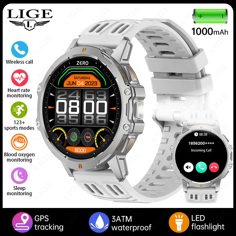 Đồng Hồ Thông Minh AMOLED GPS Sức Khỏe IP68 1.7