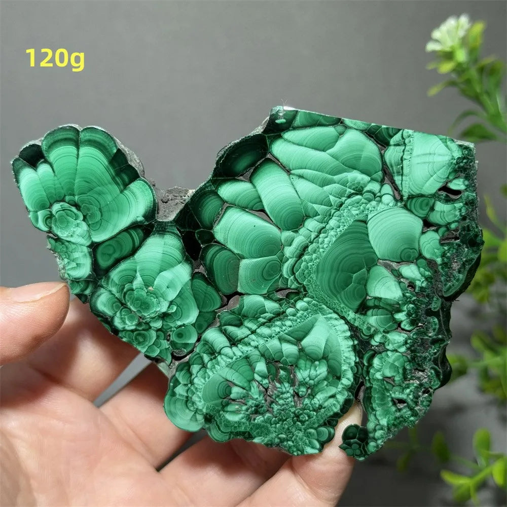 Thiên Nhiên Đá Malachite Sống Thiền Trang Trí 50cm - Daisan Mart