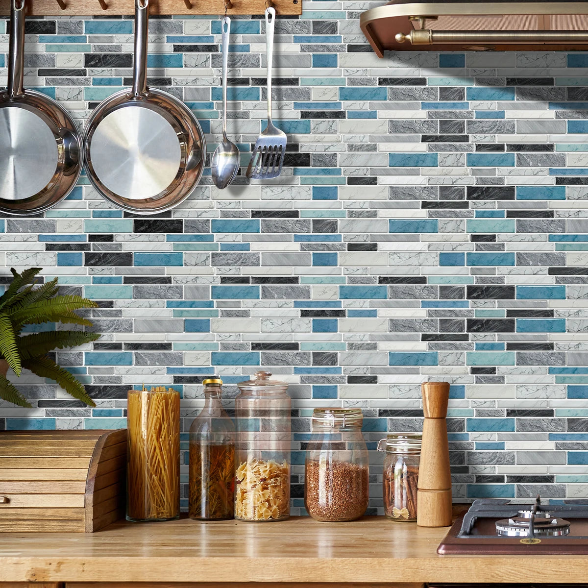 Gạch Dán Đá Cẩm Thạch Chống Thấm & Dầu Nhà Bếp